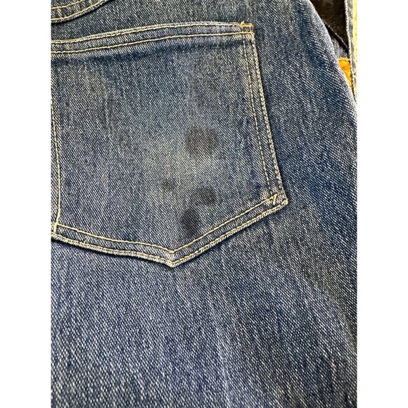 Vtg Baccini Denim Jeans 14 barrell gold Triangle Patchwork high waisted READ - Picture 5 of 14